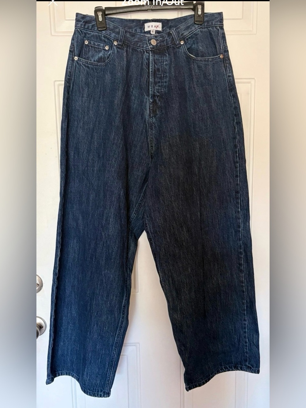 WRAY Cotton denim barrel-leg jeans, women’s size 16